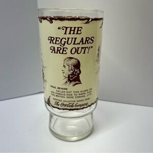 1976 Coca-Cola Heritage Collector Series ~ Paul‎ Revere ~ Drinking Glass Coke